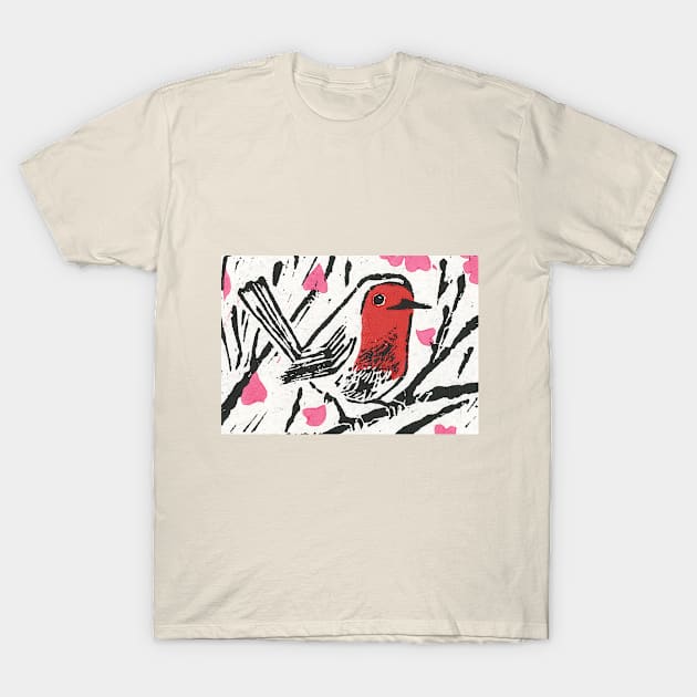 European Robin T-Shirt by ElenaCasiglio